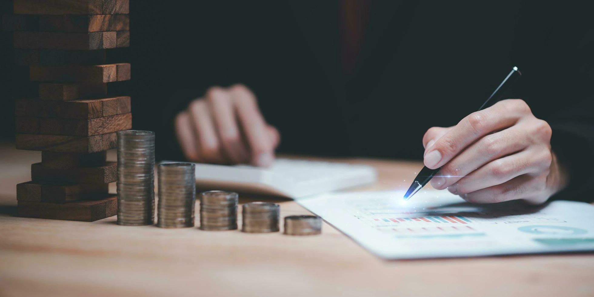 Risk balance visualization